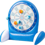 Inflatable Dart Board Water Game for Kids - Pool Toys with Sticky Balls, Safe PVC Material, Add Water for Stability, Includes 10 Balls & Air Pump, Ages 3-12 Family Outdoor Fun