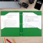 Five Star 2-Pocket Plastic Folder with Stay-Put Tabs, Fits 3-Ring Binder, Holds 8.5" x 11" Paper, Assorted Colors, 4 Pack (333420A)