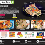 Smartivity DIY Pinball Machine | Award Winning STEM Toy for Kids 8-14 Years Old | Build Your Own Mechanical Pinball Game