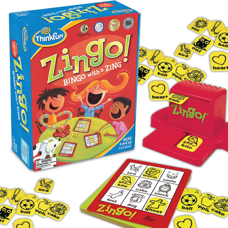 ThinkFun Zingo Bingo Award Winning Preschool Game for Pre-Readers - Ages 4 and Up, One of the Most Popular Board Games