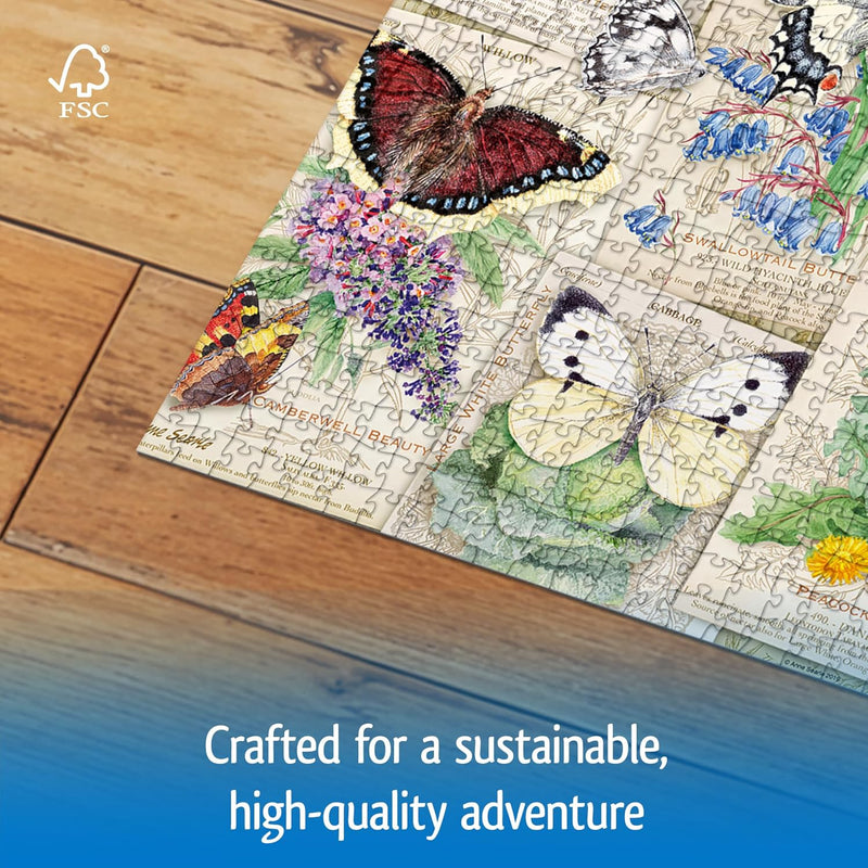 Wonder Forge Butterfly Splendor 1000 Piece Jigsaw Puzzle for Adults with Perfectly Fitting Pieces