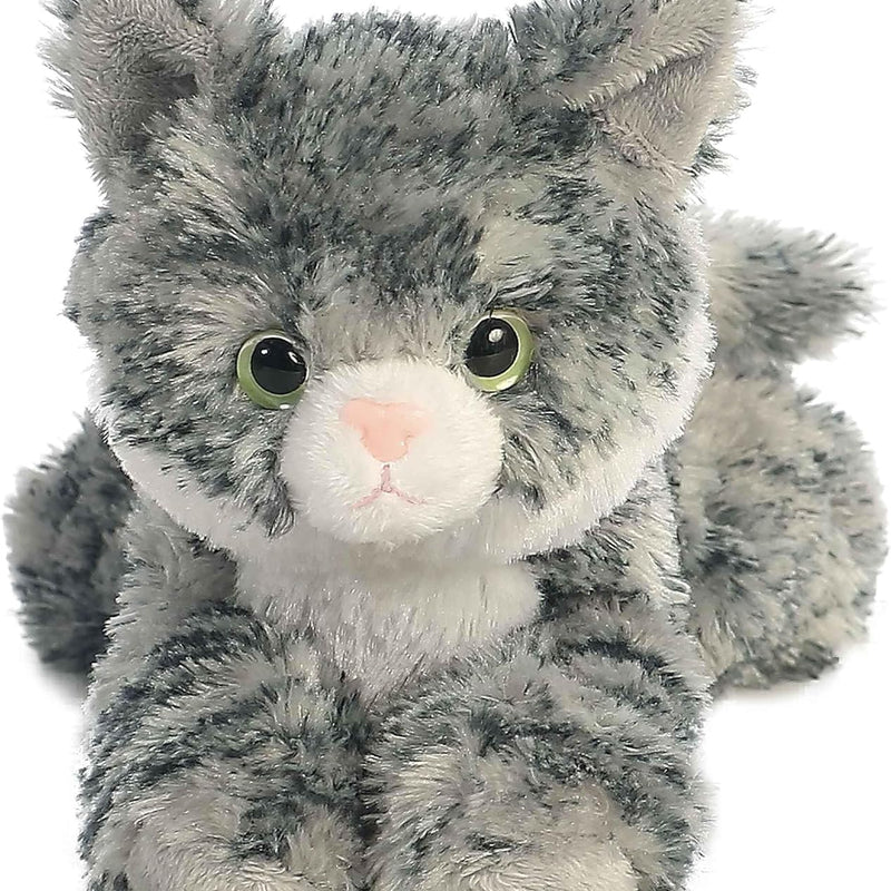 Aurora® Adorable Mini Flopsie™ Lily™ Stuffed Animal - Playful Ease - Timeless Companions - Gray 8 Inches