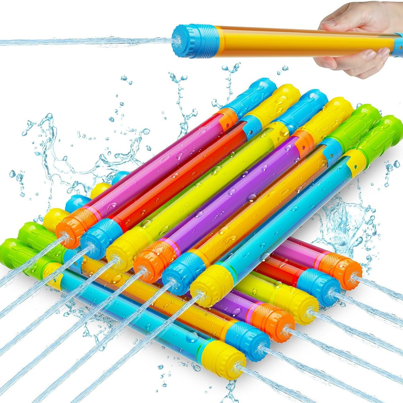 Water Gun Squirt Toys for Kids Adults Shoot Up to 40 Feet 18 Pack | Outdoor Super Blaster, for Age 3-4-5-8-12 Bulk, Fun Water Squirter for Swimming Pool Beach Summer Outside Party Games