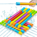 Water Gun Squirt Toys for Kids Adults Shoot Up to 40 Feet 6 Pack | Outdoor Super Blaster, for Age 3-4-5-8-12 Bulk, Fun Water Squirter for Swimming Pool Beach Summer Outside Party Games