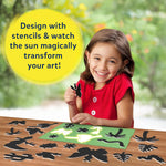 Skillmatics Magical Sun Art – Out in Nature, STEM Paper Craft Kit for Kids | Decorative Paper, Nature Stencils & Markers, Create with Sunlight, Mess-Free, Gifts for Ages 4, 5, 6, 7, 8, 9, 10, 11, 12