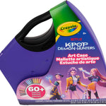 Crayola Kpop Demon Hunters Art Case (40+pcs), Coloring & Sticker Craft Kit | Arts & Crafts Kit, Holiday, Birthday Gift for Kids & Teens, Screen Free Travel Activity Set, Kpop Demon Hunters Toys, Ages 8+