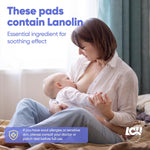 16CT Hydrogel Nipple Pads for Breastfeeding with Lanolin - Cooling Sore Nipple Gel Soothing Pads - Breast Feeding Essentials for Moms by Livaclean Health
