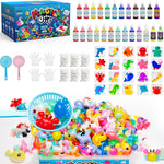 Kiditos Magic Water Elf Toy Kit,Squishies for Kids, DIY Sensory Craft Kit | 10 Gels & 6 Molds, Make Your Own Magic Water Pets, STEM Science Activity, Party Favors & Birthday Gifts for Kids Ages 3+