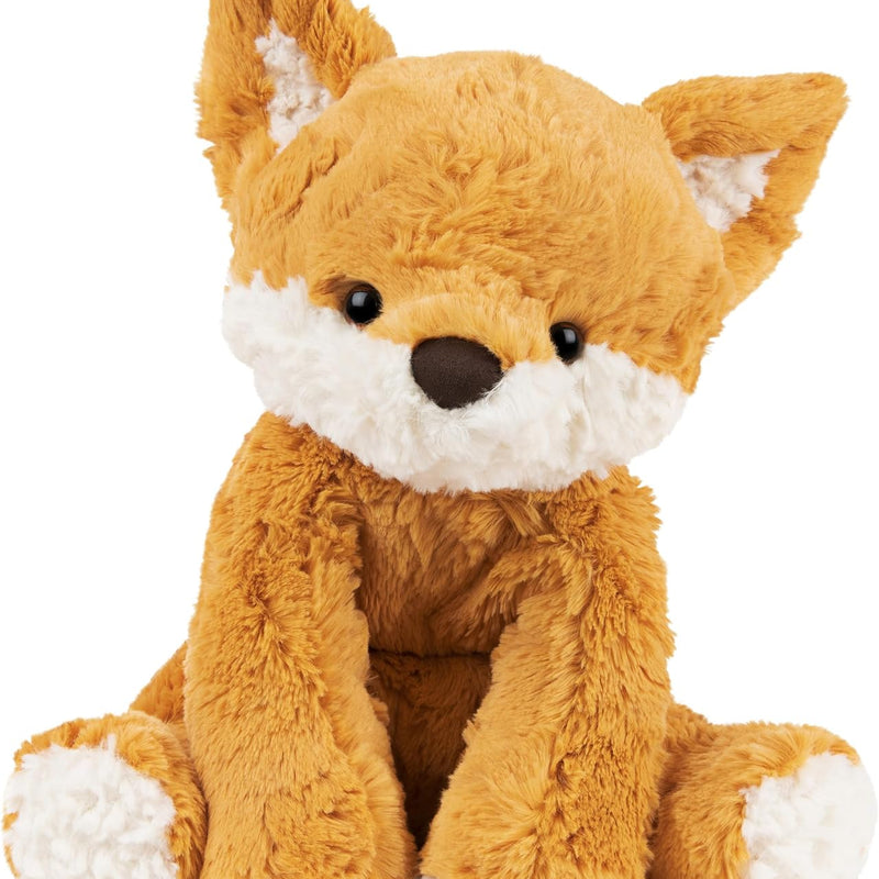 GUND Cozys Collection Cow, Stuffed Animal for Ages 0 and Up, Spring Decor Plush Toy, Cream/Blue, 10”