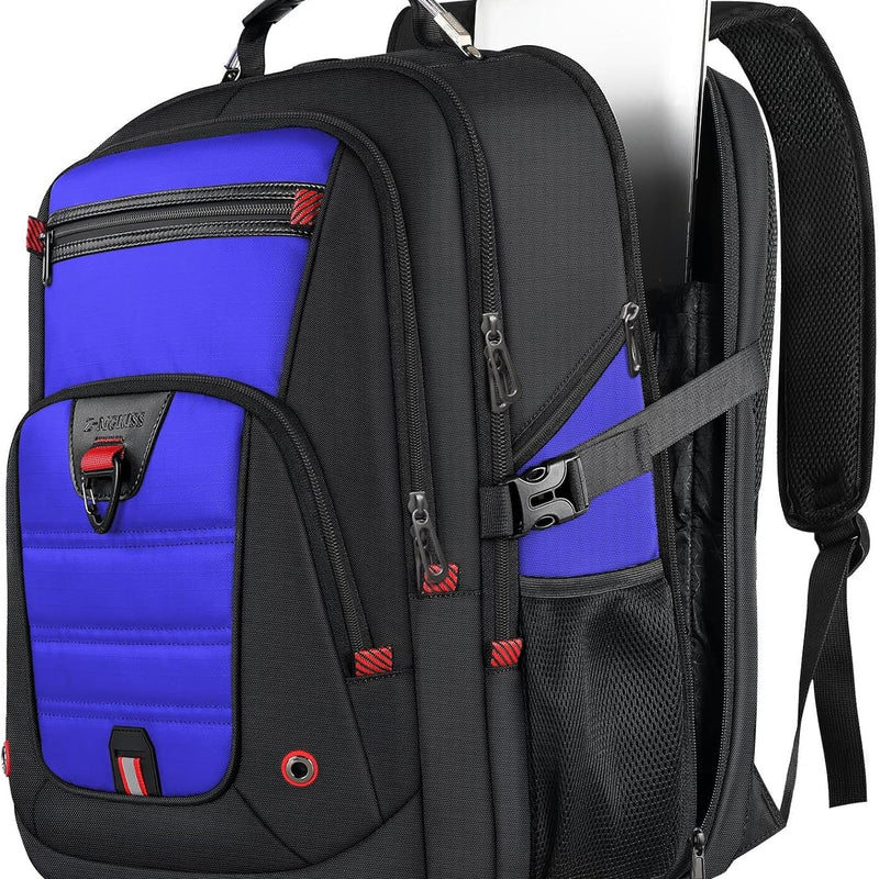 LifetimeWarranty Extra Large Travel Backpack With 52L Capacity, Long-Term Durability TSA Backpack,Anti-Theft 17.3" Big Business Laptop Backpack for Men&Women,Water Resistant College Rucksack Bag Black