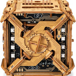 Puzzle Potato Tesla Box - Electronic Puzzle Box - Escape Room Game in a Box - Brain Teaser - 3D Wooden Puzzle for Adults - Money Puzzle Box for Cash Gift - Birthday GiftBox MoneyBox