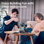 Sillbird 5-in-1 Programmable Robot Building Kit, STEM Toys for Boys 8-12
