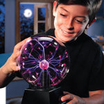 Discovery Plasma Globe Lamp - Interactive Electric Plasma Ball with Touch & Sound Sensitive Lightning