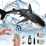 Bennol 1:18 scale 2.4GHz RC shark toys for kids with light and spray water functions, waterproof design