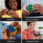 Rubik's Re-Cube 3x3 Cube Made with 100% Recycled Plastic, Color-Matching Puzzle for Ages 8 & Up