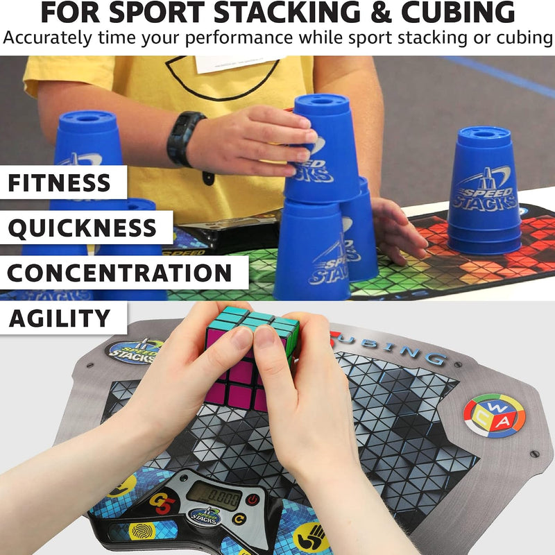 Speed Stacks G5 Timer | Official Sport Stacking and Cubing Association Timer | Accuracy to 0.001 Seconds, Batteries Included