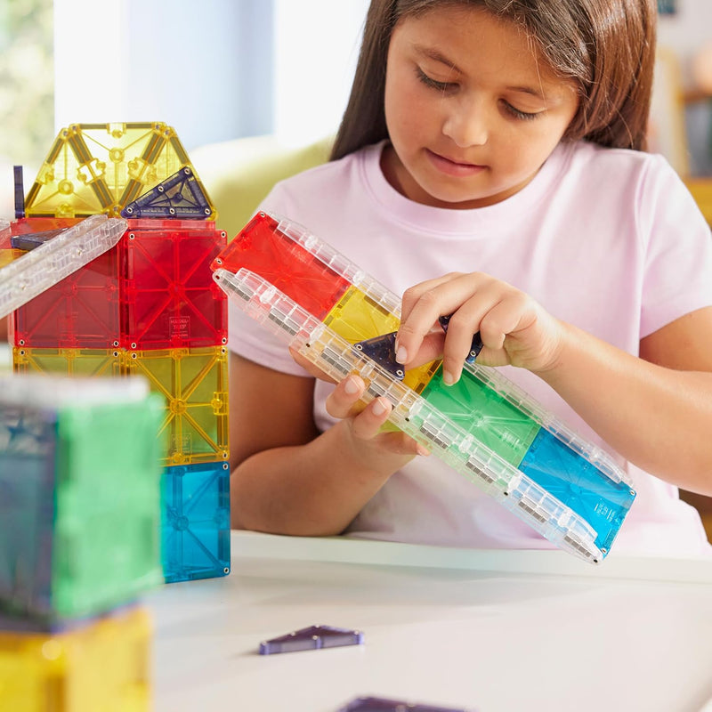 Magna-Tiles Original Magnetic Building Set, Expansion Pack for Kids, Ages 3+, 8-Piece