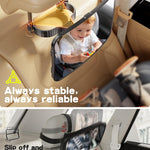 TAZENI Car Mirror for Baby for Rear-Facing Car Seat, Ultra Stable Hook Clip | Shatterproof, 360° Adjustable View Angle, Super Stable Car Seat Mirror for Baby, Black
