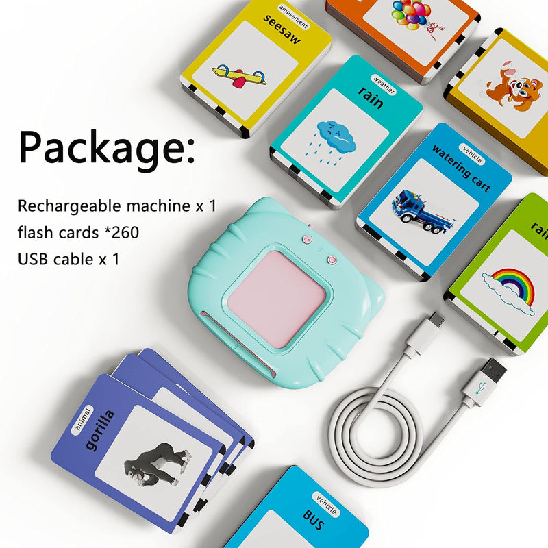 Lapare Audible Learning Toy for Toddlers with 520 Sight Words Flash Cards and Music