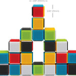 Infantino 24-piece multicolor sensory blocks for babies and toddlers 12 months+, BPA-free and baby-safe materials