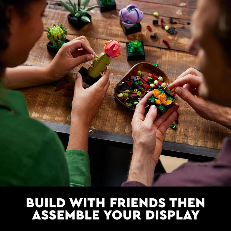 LEGO Botanicals Succulents Artificial Plant Building Set for Home Decor Adults Ages 18+