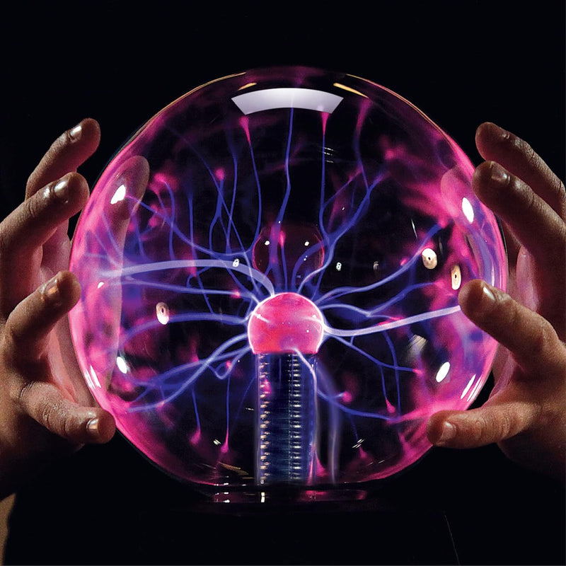 Discovery Plasma Globe Lamp - Interactive Electric Plasma Ball with Touch & Sound Sensitive Lightning