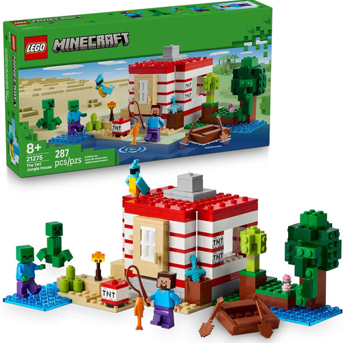 LEGO Minecraft 21275 TNT Jungle House Building Toy for kids 8+