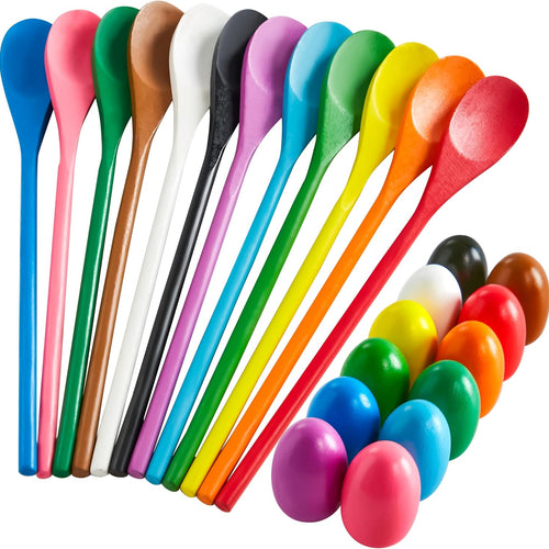 joyin easter egg and spoon race game set for 12 players carnival outdoor yard game