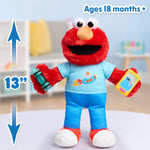 Sesame Street 13-Inch Learning Elmo Plush with Lights, Sounds & Motion, 50+ Phrases, Kids Toy