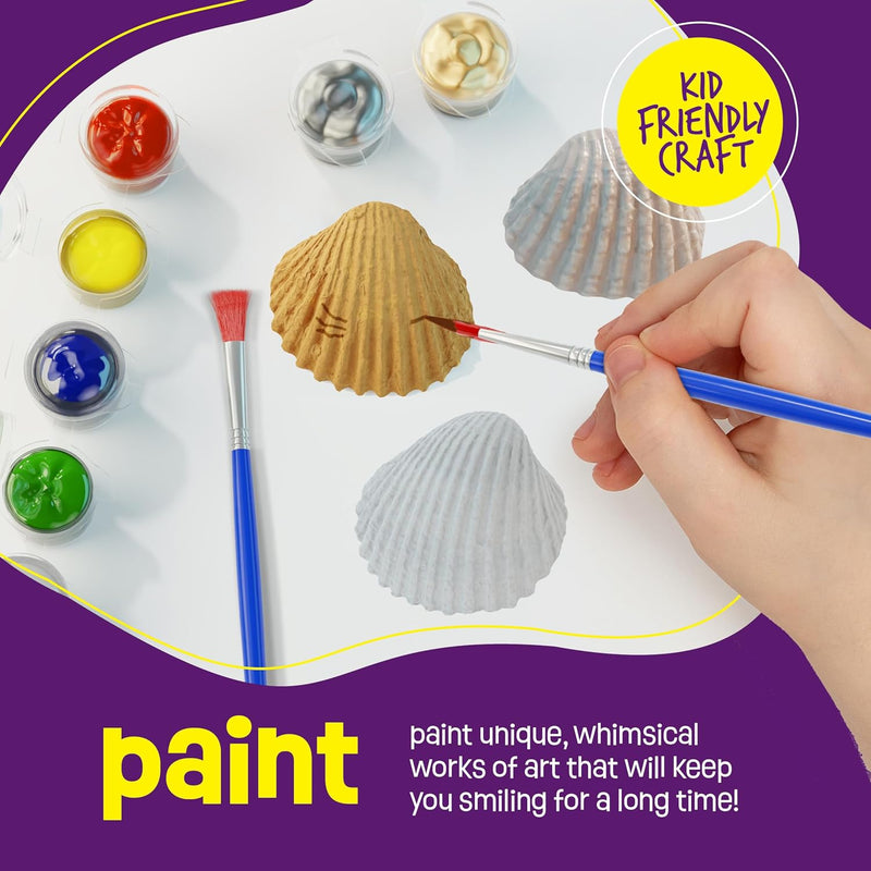 Dan&Darci Kids Sea Shell Painting Kit - Arts & Crafts for Kids Ages 6-12