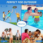 Jasonwell Pool Beach Water Football - Strong Grip Waterproof Football for All-Weather Play Pool Toys Beach Games Outdoor Sports Lake Toy Christmas Birthday Gifts for Kids Boys Teens Adults