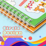 5-Pack Reusable Water Coloring Books for Toddlers, Mess-Free Portable Educational Doodle Toys