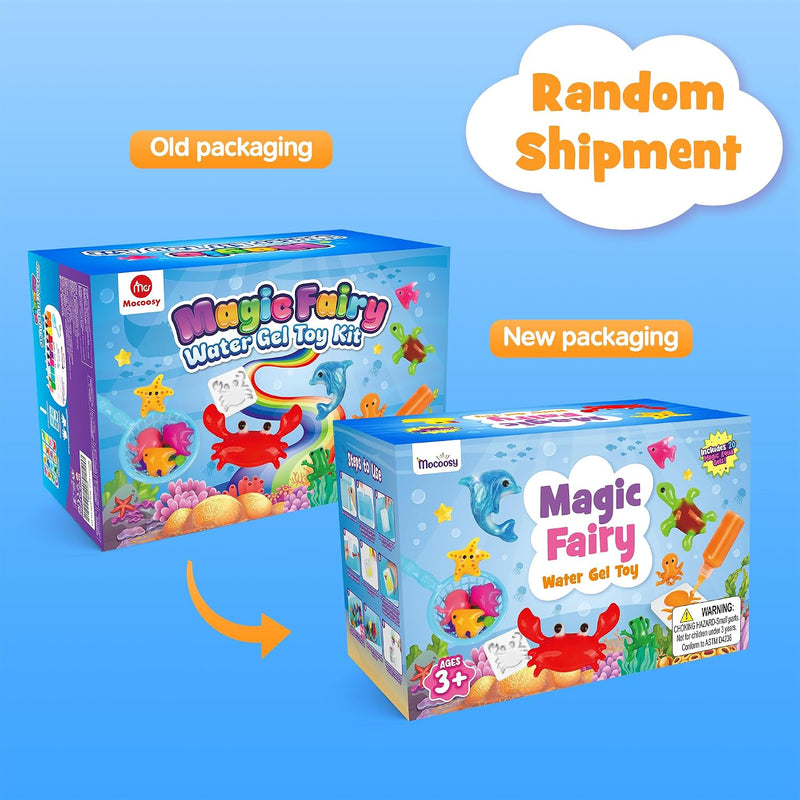 Mocoosy 20 Colors Magic Water Gel Kit for Kids, Aqua Fairy Water Elf Toy Kit with Aqua Gels & Squishy Molds, Make Your Own Squishies, DIY Squishy Maker Set Water Pets Summer Crafts Boys Girls Gifts