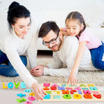 Wooden ABC Alphabet Puzzle for Preschool Learning Activities and Toddler Education