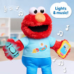 Sesame Street 13-Inch Learning Elmo Plush with Lights, Sounds & Motion, 50+ Phrases, Kids Toy