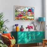 300 Piece Jigsaw Puzzle for Adults – Farmyard Delight with Quilts & Tulips– Challenging and Relaxing Puzzle for Game Nights, Gifts & Home Décor (20.5" × 15")