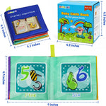 Dr.Rapeti 6 Pack Soft Books, Cloth Book, Bath Book, Baby Book, Crinkle Book | Baby Shower Toy, Washable, Nontoxic, Educational Learning Toy, Sensory Book, Baby Soft Cloth Book, Crinkle Soft Book