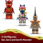 Legos Ninjago Kai's Dragon Mech Battle Pack building toy for boys and girls aged 6+ with posable dragon figure and 3 minifigures
