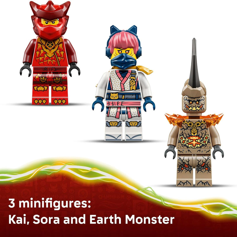 Legos Ninjago Kai's Dragon Mech Battle Pack building toy for boys and girls aged 6+ with posable dragon figure and 3 minifigures