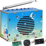 Build Your Own FM Radio Kit for Kids Age 8-12 STEM Toys with Classic Wood Design
