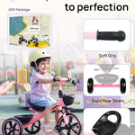 Krido Toddler Tricycle for 2-5 Year Olds - Pink Bike for 24 Month to 4 Year Old Girls and Boys