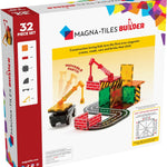 MAGNA-TILES Builder 32-Piece Magnetic Construction Set, The Original Magnetic Building Brand