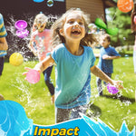 Tlitlimom 16Pcs Reusable Water Bomb Balloons, Pool Beach Toys for Kids ages 3-12, Summer Toy Water Toy for and Girls, Outdoor Activities Water Games Toys Self Sealing Water Splash Ball for Fun