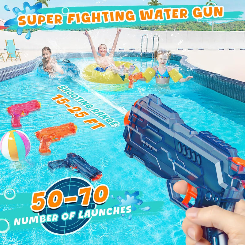 LQYoyz 2 Pack Water Guns for Kids Adults, Small Squirt Guns | Water Blaster for Boys & Girls, Water Toy for Swimming Pool, Beach & Backyard, Water Gun For Summer Games & Yard Parties