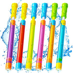 Water Gun Squirt Toys for Kids Adults Shoot Up to 40 Feet 6 Pack | Outdoor Super Blaster, for Age 3-4-5-8-12 Bulk, Fun Water Squirter for Swimming Pool Beach Summer Outside Party Games