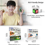TOSY Magnet Fidget Spinner Mini, 8 Blocks, 3 in 1 Toy: Transformable Fidget Spinner, Infinity Cube, Puzzle Cube