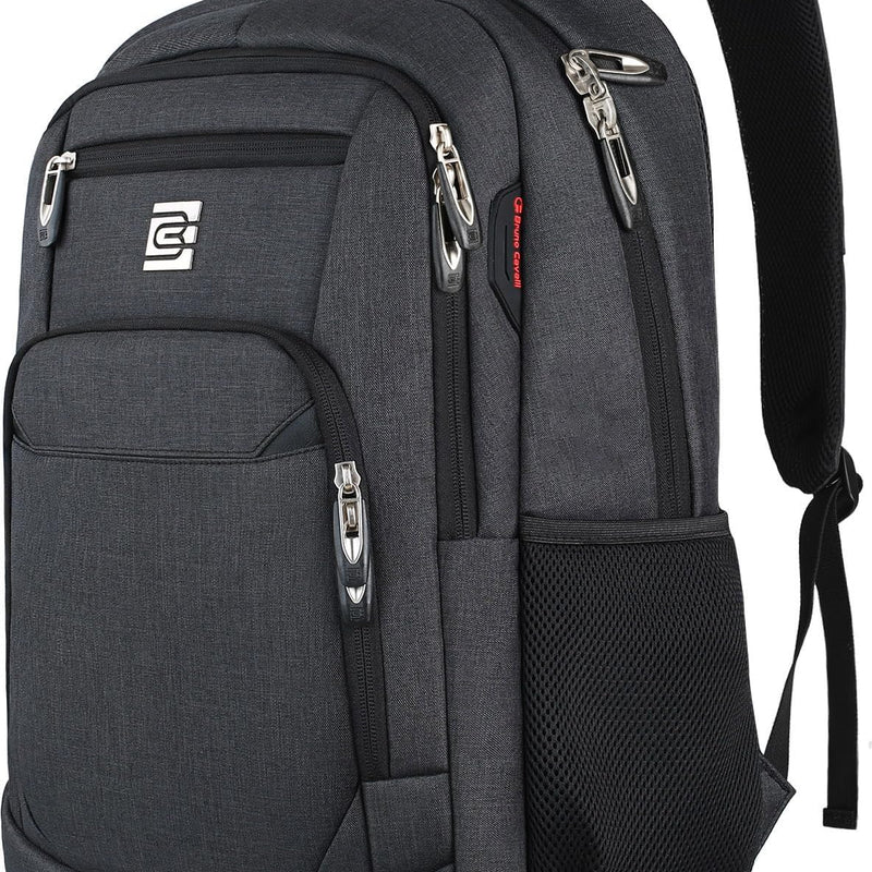 Volher Laptop Backpack,Business Travel Anti Theft Slim Durable Laptops Backpack,Water Resistant College Computer Bag for Women & Men Fits 15.6 Inch Laptop and Notebook - Black