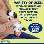 Hartz Disposable Dog Diapers, Size M 32 count, Comfortable & Secure Fit, Easy to Put On | Comfortable & Secure Fit, Easy to Put On, Super Absorbent, Breathable Material, Adjustable Tail Hole, Male & Female Diaper