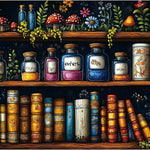 MINIWAN 1000 Piece 3D Quilled Paper Art Flower Jigsaw Puzzle | 27.5"x19.7", Letters on Back, Reference Poster, Hard Color Challenge, For Adults & Seniors