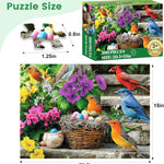300-Piece Colorful Hummingbird Jigsaw Puzzle for Adults, 20.5x15 in